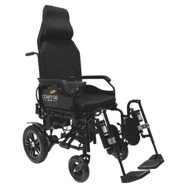 ComfyGo IQ-8000 Limited Edition Folding Power Wheelchair  Folding electric  wheelchair, Electric wheelchair, Powered wheelchair