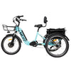 DWMEIGI MG2302 Blue - Silverado Urban Electric Trike Left Side View