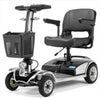 EWheels EW M41 Travel Mobility Scooter Silver Left Angle View