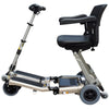 FreeRider USA Luggie Elite 4 Wheel Bariatric Foldable Travel Scooter Champagne color Side View 