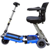 FreeRider USA Luggie Elite 4 Wheel Bariatric Foldable Travel Scooter Blue Color Left Side View