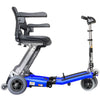 FreeRider USA Luggie Elite 4 Wheel Bariatric Foldable Travel Scooter Blue Color Right Side View