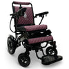 ComfyGo IQ-8000 Left Angle View in in Black with Purple Cushion