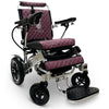 ComfyGo IQ-8000 Left Angle View in in Silver with Purple Cushion