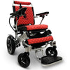 ComfyGo IQ-8000 Left Angle View in in Silver with Red Cushion