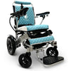 ComfyGo IQ-8000 Left Angle View in in Silver with Teal Cushion